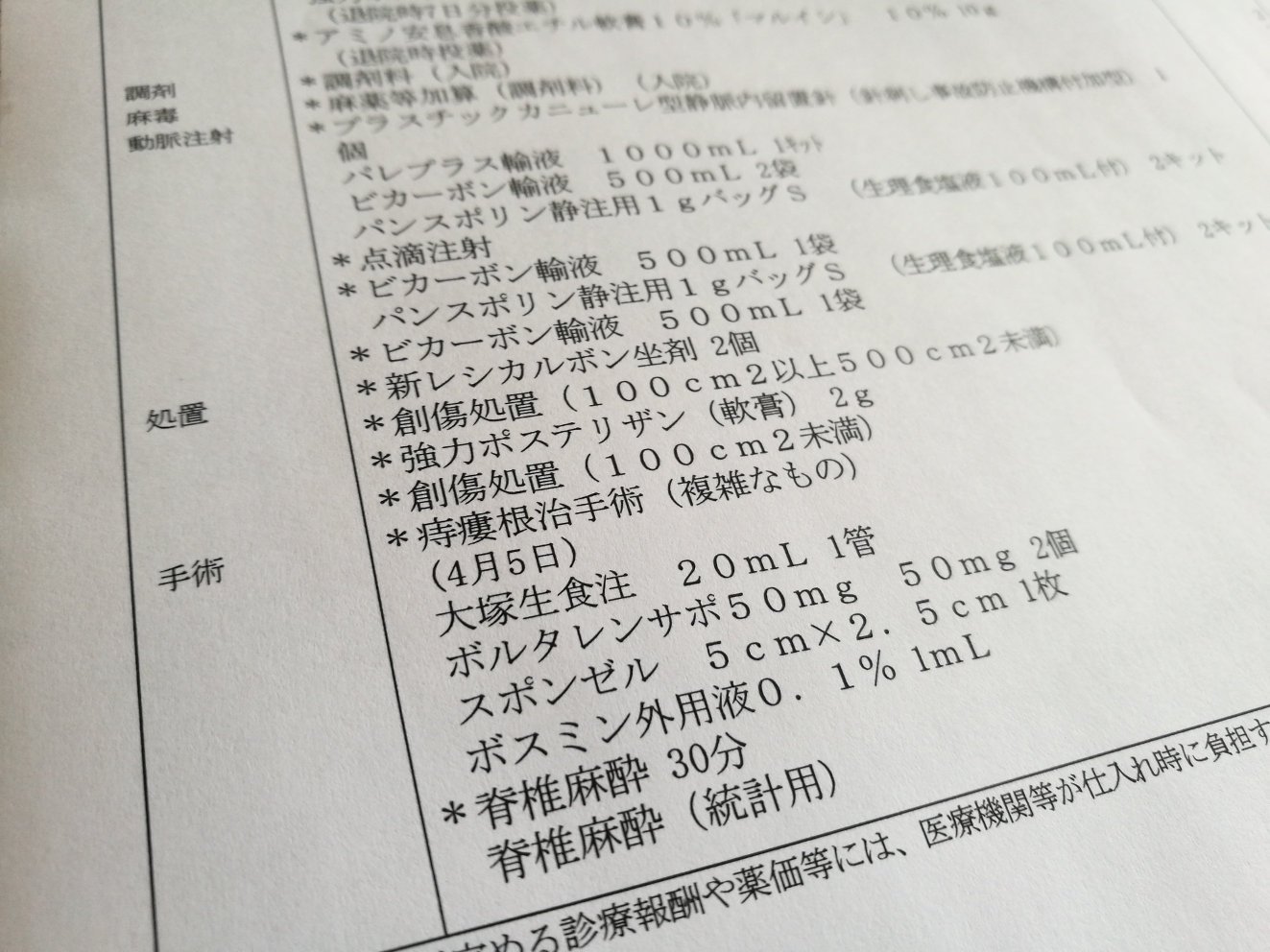 診断明細書